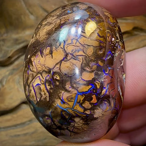 349.7cts - Yowah Nut Opal Polished Specimen. Tribal Pattern