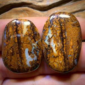88.7cts - Tribal Queensland Boulder Opal Pair
