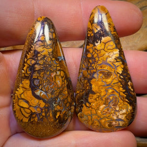 128.4cts - Tribal Queensland Boulder Opal Pair