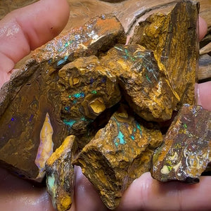 1563cts - 8x Yowah Opal Rough Parcel. Australian Boulder Opal