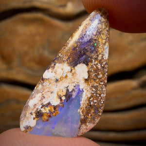 🔨 AUCTION 🔨 8.5cts - Solid Australian Boulder Pipe Opal Double Sided