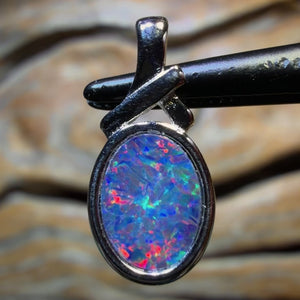 WildCard! Sterling Silver - Queensland Boulder Opal Doublet Pendant