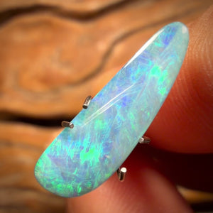 TGIF 2.7cts - Scandinavian aka Ice Blue Australian Boulder Seam Opal from Winton