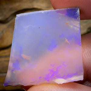 25.4cts - Yowah Nut Opal Pure Crystal Rub. Australian Opal