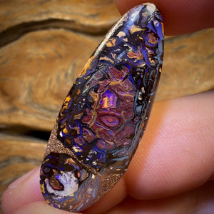 Half Price Card! 40.3cts - Tribal Yowah Nut Opal. Australian Opal