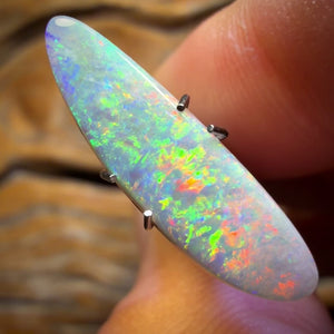 Half Price Card! 2.2cts - Dark Opal from Lightning Ridge Double Sided