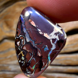 TGIF 18.2cts - Tribal Yowah Nut Opal Picture Stone Bargain. Australian Opal