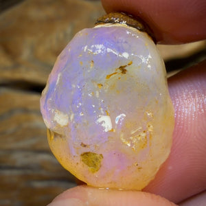 22.6cts - Rare Yowah Nut Crystal Centre Opal Rough Geological Specimen. Naturally Deshelled Wow!