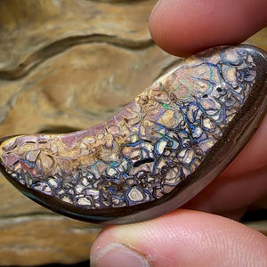 81.3cts - Yowah Nut. Tribal Pattern. Australian Boulder Opal