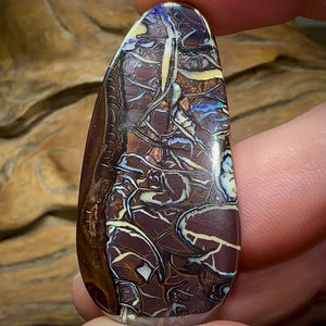 82.6cts - Yowah Nut Opal. Tribal Pattern Bargain