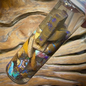 124.2cts - Vial of Boulder Opal Rough