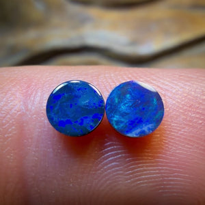 Wildcard! 0.7cts - Australian Boulder Opal Doublet Pair
