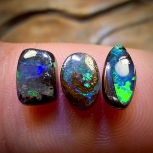 2.6cts - 3x Australian Boulder Opal’s. Wholesale Parcel