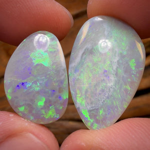 26.1cts - Lightning Ridge Dark Opal PAIR!