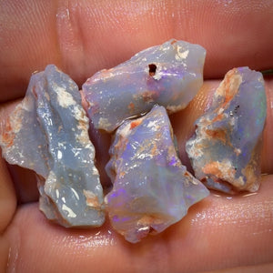 42.3cts - 4x Lightning Ridge Opal Rough Parcel