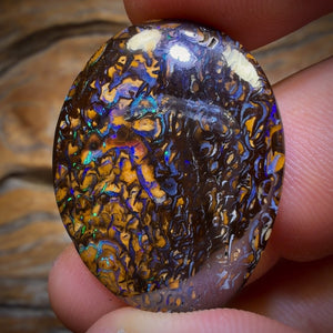 30.9cts - Tribal Yowah Nut Opal. Australian Opal