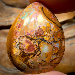 BARGAIN CARD! 42.9cts - Tribal “Spot the Picture” Queensland Boulder Opal from Yowah