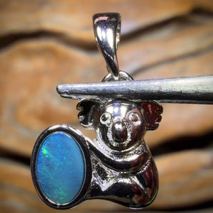 🔨 AUCTION 🔨 Sterling Silver - Australian Boulder Opal Doublet Pendant