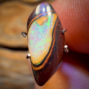 🔨 AUCTION 🔨 2.6cts - Rare Yowah Nut Crystal Centre Opal. Australian Boulder Opal