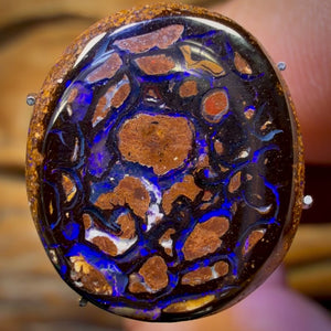 8.4cts - Wow Purple Trip Tribal Yowah Nut Opal. Australian Opal
