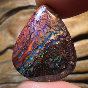 WildCard! 20.8cts - Tribal Australian Boulder Opal from Yowah