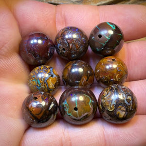14 x 14mm Drilled Tribal Boulder Opal Beads. BULK LISTING Multiple available