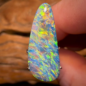 4.9cts - Top Australian Boulder Opal Doublet Full Muti Coloration