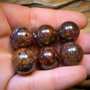 17 x 17mm Drilled Tribal Boulder Opal Beads. BULK LISTING Multiple available