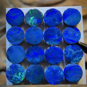 🔒6.3cts - 16x Australian Boulder Opal Doublets WHOLESALE PARCEL