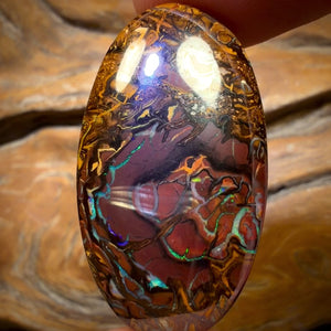 46.1cts - Tribal Yowah Nut Opal. Australian Opal Picture Stone