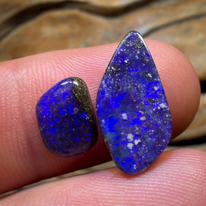 Half Price Card 6.2cts - Australian Boulder Seam Opal Pair