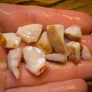 50.6cts - 10x South Australian Rare Mintabie Opal Rough Parcel