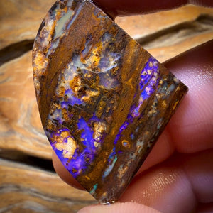 52.6cts - Vegetation Fossil Replacement Boulder Opal Rub. Double Sided!