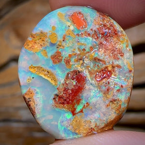 17.9cts - Boulder Pipe Opal Rub. Australian Opal