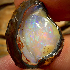 25.4cts - Yowah Nut Crystal Centre Opal Rough Piece