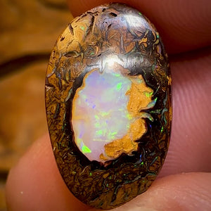 13.6cts - RARE Yowah Nut Crystal Centre Opal Rub Featured on “Outback Opal Hunters”!