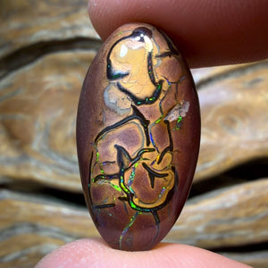 Opal Fest Bargain Card 28.1cts - Tribal Magic Picture Stone Yowah Nut Opal. Australian Opal