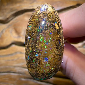 25.7cts - Electric Tan Tribal Australian Boulder Opal. Yowah Tribal