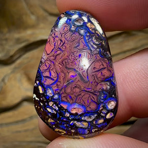 49.2cts - Celestial Veins Yowah Nut Opal. Tribal Pattern