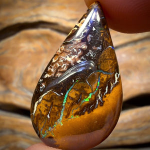 27.7cts - Tribal Yowah Nut Opal. Australian Opal