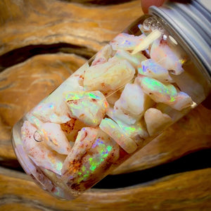 60.5cts - Vial of Shell Fossil Opal from South Australia