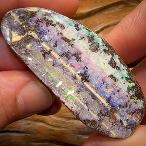 272.1cts - Very Large Queensland Boulder Seam Opal. Amazing Landscape with Multicolours!