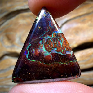 HDW 34.5cts - Black Tribal Koroit Nut Opal. Australian Opal