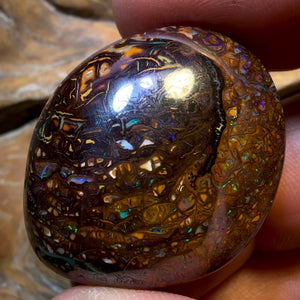 Aren’t you glad you waited till the end Card! 107.6cts - Tribal Yowah Nut Opal. Australian Opal