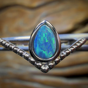 Sterling Silver - Queensland Boulder Opal Doublet Ring Bargain