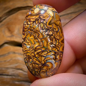 42.5cts - Awesome Tribal Australian Boulder Opal from Yowah