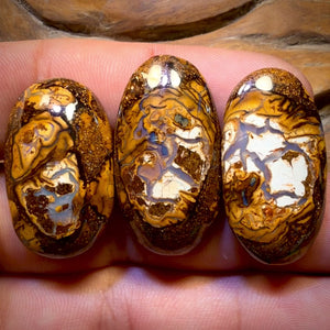 104.2cts - 3x Australian Tribal Boulder Opal’s. Wholesale Parcel