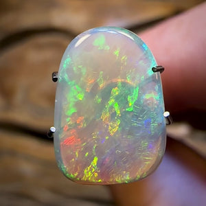 1.98cts - Cool Forrest Green / Orange South Australian Crystal Opal