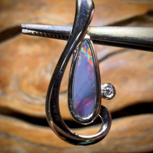 WILDCARD! Sterling Silver - Queensland Boulder Opal Doublet Pendant