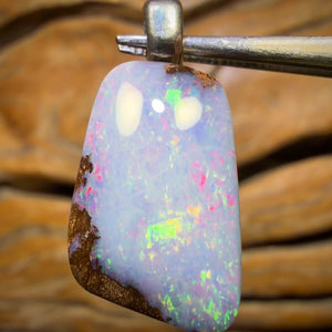 Solid Queensland Boulder Seam Opal Pendant